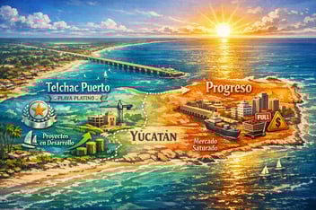 Telchac Puerto vs Progreso: ¿dónde conviene más invertir en Yucatán?