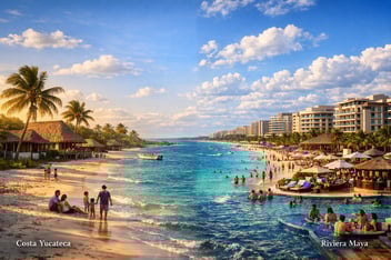 Costa Yucateca vs Riviera Maya: ¿Dónde Conviene Más Invertir?