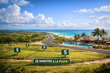 Lotes a 8 minutos de la playa: la ubicación estratégica de Azureno