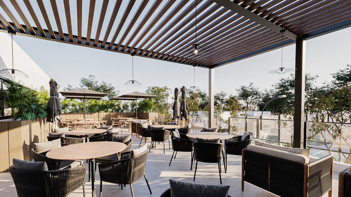 Rooftop de casa club Romeo en Gran Verona desarrollo de terrenos residenciales en Mérida