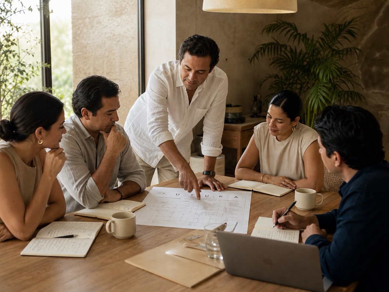 Sesión de capacitación F.U.T.U.R.A. con brokers profesionales